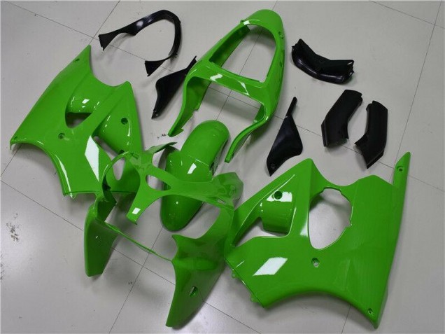Green 2000-2002 Kawasaki ZX6R Motorcycle Fairing Green 2000-2002 Kawasaki ZX6R Motorcycle Fairing