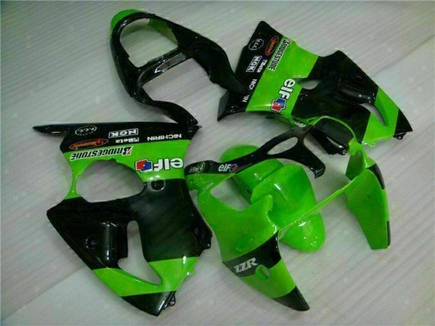 Green 2000-2002 Kawasaki ZX6R Motorcycle Fairings Green 2000-2002 Kawasaki ZX6R Motorcycle Fairings