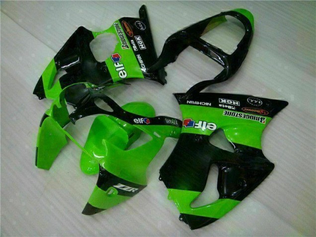 Green 2000-2002 Kawasaki ZX6R Motorcycle Fairings Green 2000-2002 Kawasaki ZX6R Motorcycle Fairings