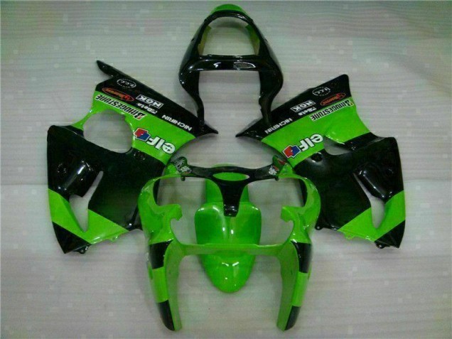 Green 2000-2002 Kawasaki ZX6R Motorcycle Fairings Green 2000-2002 Kawasaki ZX6R Motorcycle Fairings