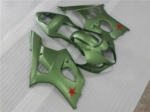 Green 2003-2004 Suzuki GSXR 1000 Motorcycle Fairings Green 2003-2004 Suzuki GSXR 1000 Motorcycle Fairings