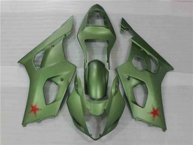 Green 2003-2004 Suzuki GSXR 1000 Motorcycle Fairings Green 2003-2004 Suzuki GSXR 1000 Motorcycle Fairings