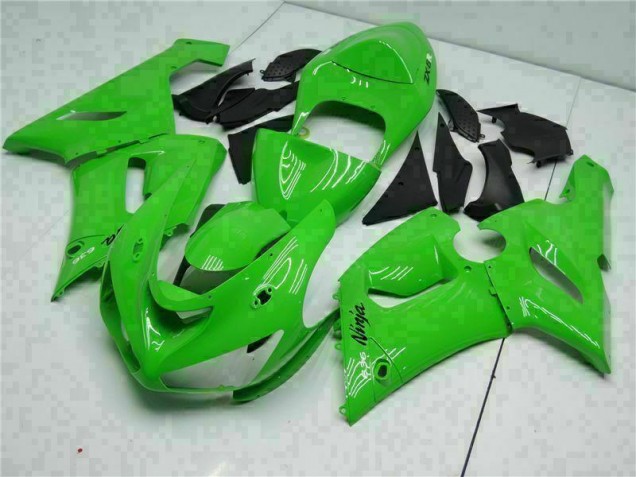Green 2005-2006 Kawasaki ZX6R Full Motorcycle Fairing Kits Green 2005-2006 Kawasaki ZX6R Full Motorcycle Fairing Kits