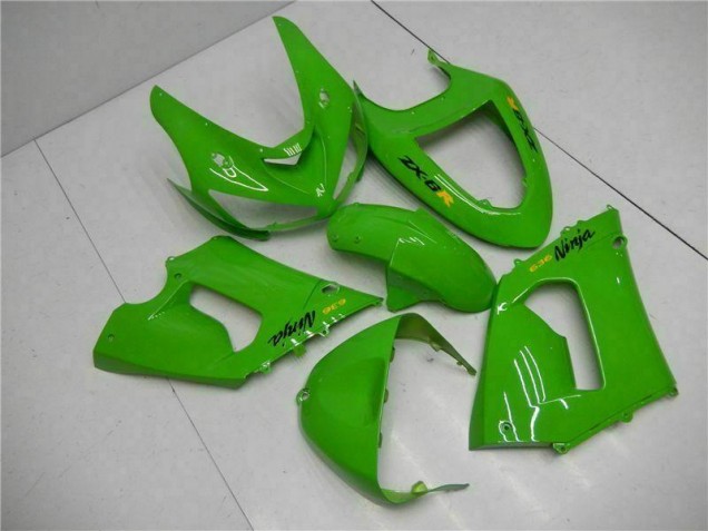 Green 2005-2006 Kawasaki ZX6R Motorcycle Fairing Kits Green 2005-2006 Kawasaki ZX6R Motorcycle Fairing Kits