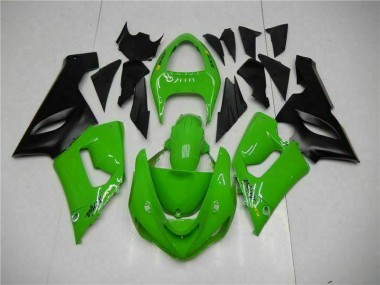 Green 2005-2006 Kawasaki ZX6R Motorcycle Fairing Kits