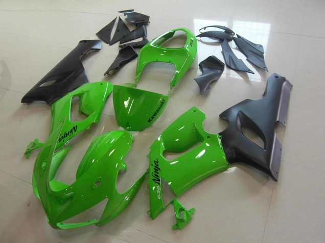 Green 2005-2006 Kawasaki ZX6R Motorcycle Fairings Green 2005-2006 Kawasaki ZX6R Motorcycle Fairings