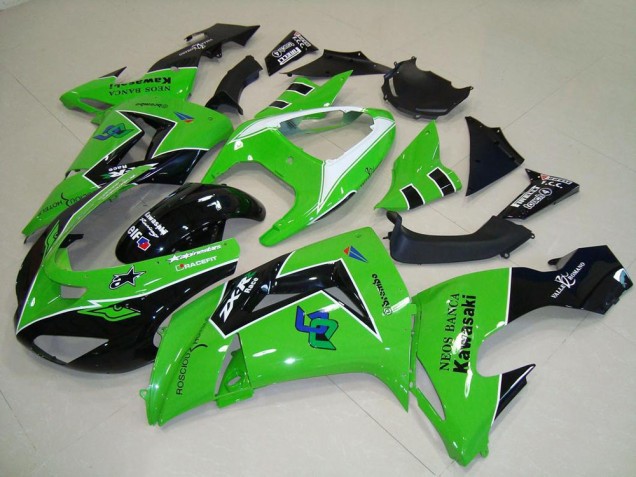 Green 2006-2007 Kawasaki ZX10R Motorcycle Fairings Green 2006-2007 Kawasaki ZX10R Motorcycle Fairings