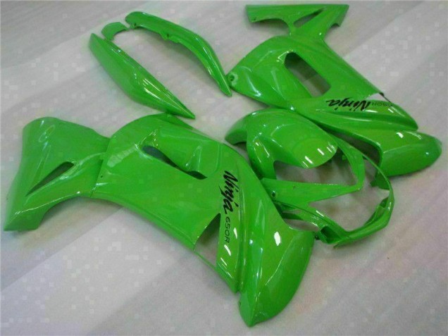 Green 2006-2008 Kawasaki EX650 Motorcycle Fairing Green 2006-2008 Kawasaki EX650 Motorcycle Fairing