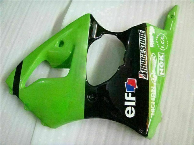 Green Black 2000-2002 Kawasaki ZX6R Full Motorcycle Fairing Kits Green Black 2000-2002 Kawasaki ZX6R Full Motorcycle Fairing Kits