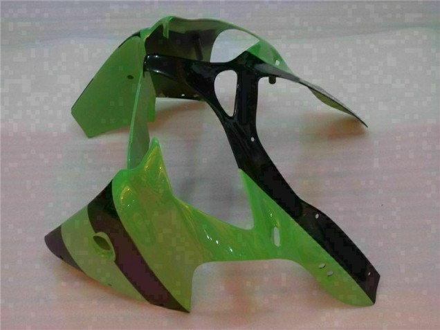 Green Black 2000-2002 Kawasaki ZX6R Motorcycle Bodywork Green Black 2000-2002 Kawasaki ZX6R Motorcycle Bodywork