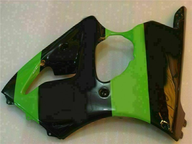 Green Black 2000-2002 Kawasaki ZX6R Motorcycle Bodywork Green Black 2000-2002 Kawasaki ZX6R Motorcycle Bodywork