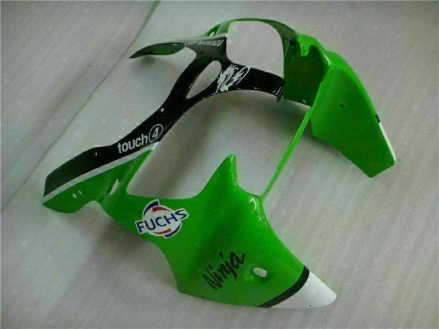 Green Black 2000-2002 Kawasaki ZX6R Motorcycle Fairing & Bodywork Green Black 2000-2002 Kawasaki ZX6R Motorcycle Fairing & Bodywork