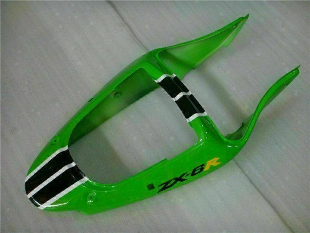 Green Black 2000-2002 Kawasaki ZX6R Motorcycle Fairing & Bodywork Green Black 2000-2002 Kawasaki ZX6R Motorcycle Fairing & Bodywork