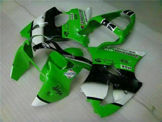 Green Black 2000-2002 Kawasaki ZX6R Motorcycle Fairing & Bodywork Green Black 2000-2002 Kawasaki ZX6R Motorcycle Fairing & Bodywork