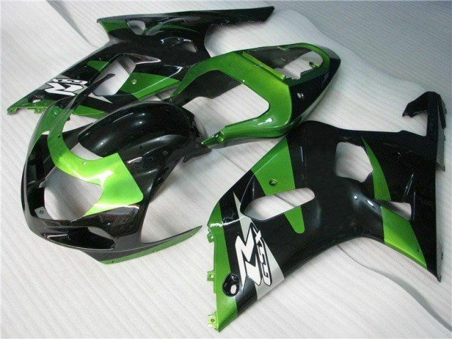 Green Black 2001-2003 Suzuki GSXR 600/750 Motorcycle Fairings