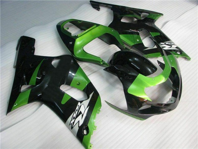 Green Black 2001-2003 Suzuki GSXR 600/750 Motorcycle Fairings