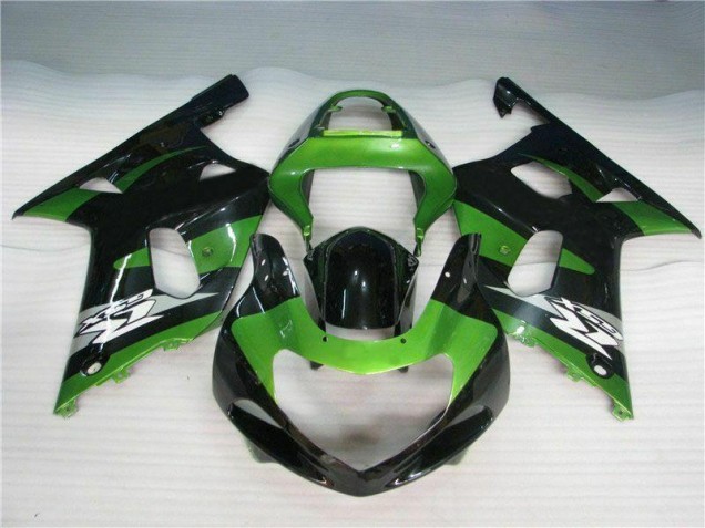 Green Black 2001-2003 Suzuki GSXR 600/750 Motorcycle Fairings