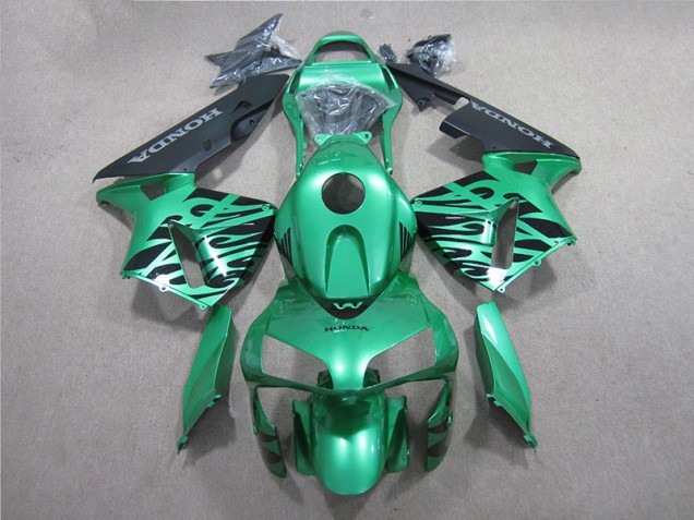 Green Black 2005-2006 Honda CBR600RR Motorcycle Fairings Green Black 2005-2006 Honda CBR600RR Motorcycle Fairings