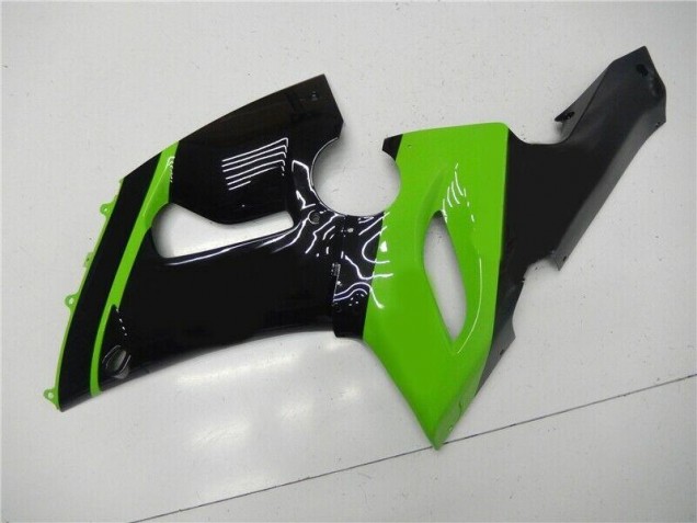 Green Black 2005-2006 Kawasaki ZX6R Motorcycle Fairing