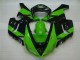 Green Black 2005-2006 Kawasaki ZX6R Motorcycle Fairings Green Black 2005-2006 Kawasaki ZX6R Motorcycle Fairings