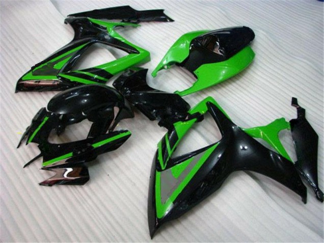 Green Black 2006-2007 Suzuki GSXR 600/750 Motorcycle Fairings Green Black 2006-2007 Suzuki GSXR 600/750 Motorcycle Fairings