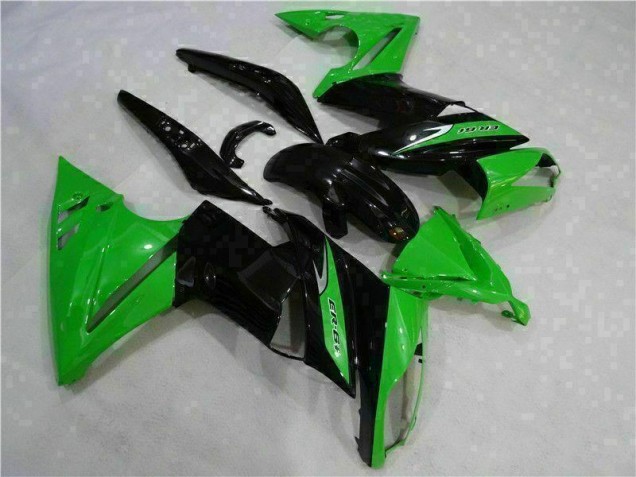 Green Black 2006-2008 Kawasaki EX650 Motorcycle Fairing Green Black 2006-2008 Kawasaki EX650 Motorcycle Fairing