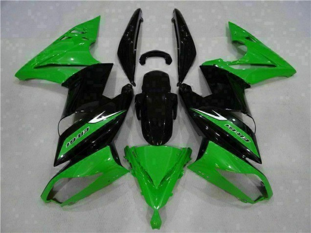 Green Black 2006-2008 Kawasaki EX650 Motorcycle Fairing Green Black 2006-2008 Kawasaki EX650 Motorcycle Fairing