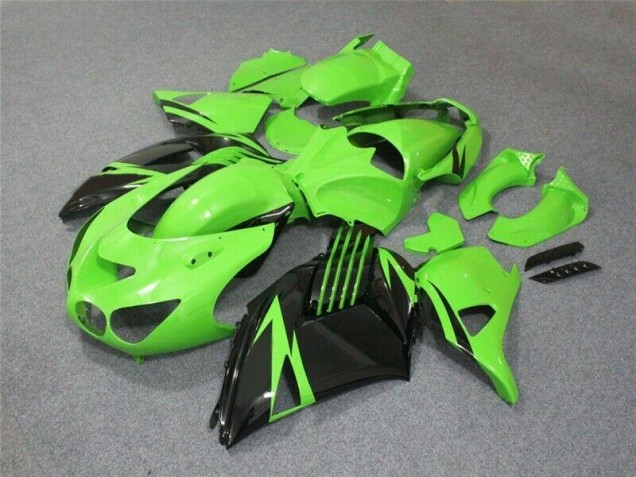 Green Black 2006-2011 Kawasaki ZX14R ZZR1400 Motorcycle Fairings Green Black 2006-2011 Kawasaki ZX14R ZZR1400 Motorcycle Fairings