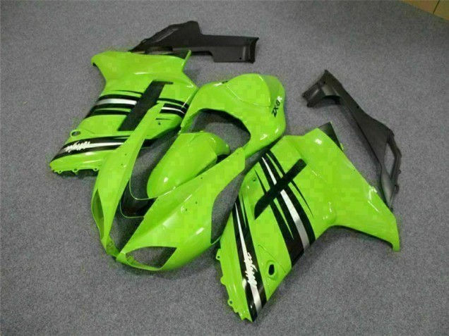 Green Black 2007-2008 Kawasaki ZX6R Motorcycle Fairings Green Black 2007-2008 Kawasaki ZX6R Motorcycle Fairings