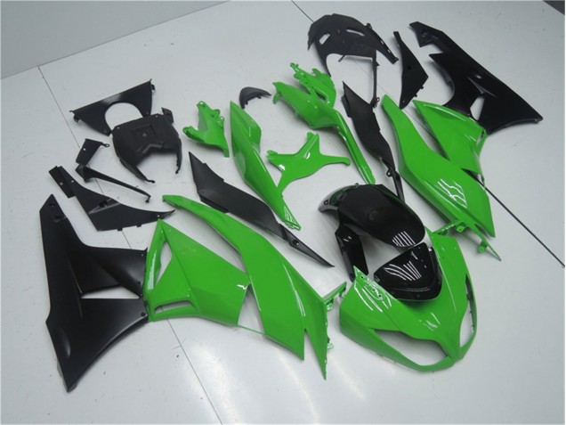 Green Black 2009-2012 Kawasaki ZX6R Motorcycle Bodywork Green Black 2009-2012 Kawasaki ZX6R Motorcycle Bodywork