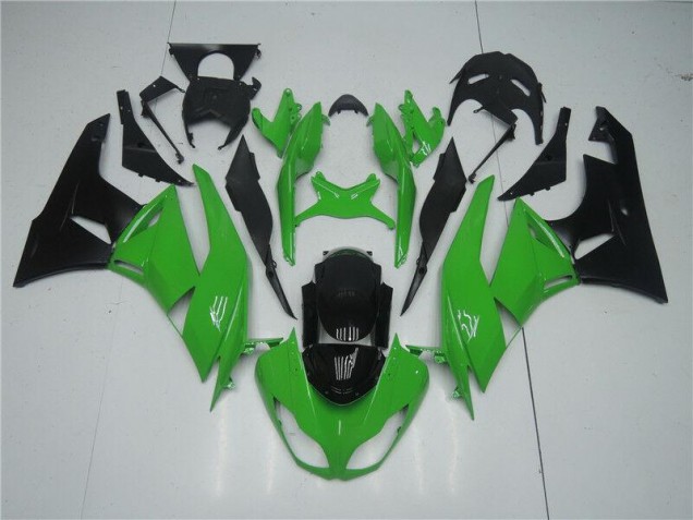 Green Black 2009-2012 Kawasaki ZX6R Motorcycle Bodywork Green Black 2009-2012 Kawasaki ZX6R Motorcycle Bodywork