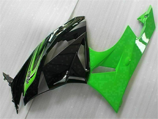 Green Black 2009-2012 Kawasaki ZX6R Motorcycle Fairings Green Black 2009-2012 Kawasaki ZX6R Motorcycle Fairings
