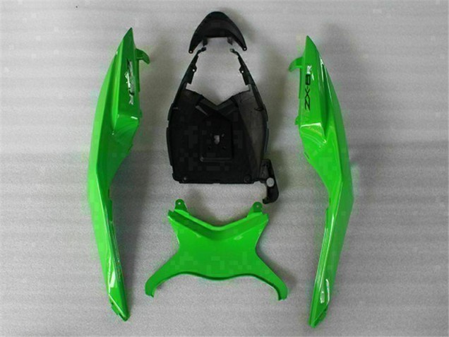 Green Black 2009-2012 Kawasaki ZX6R Motorcycle Fairings Green Black 2009-2012 Kawasaki ZX6R Motorcycle Fairings