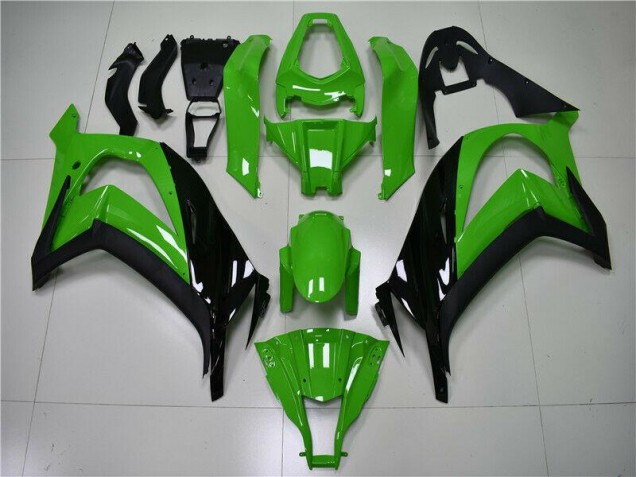 Green Black 2011-2015 Kawasaki ZX10R Motorcycle Bodywork