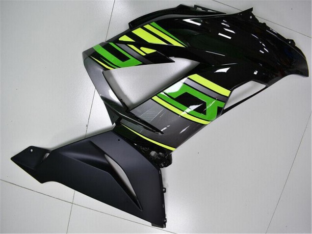 Green Black 2013-2018 Kawasaki ZX6R Motorcycle Bodywork Green Black 2013-2018 Kawasaki ZX6R Motorcycle Bodywork