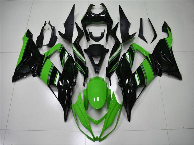 Green Black 2013-2018 Kawasaki ZX6R Motorcycle Fairings Green Black 2013-2018 Kawasaki ZX6R Motorcycle Fairings