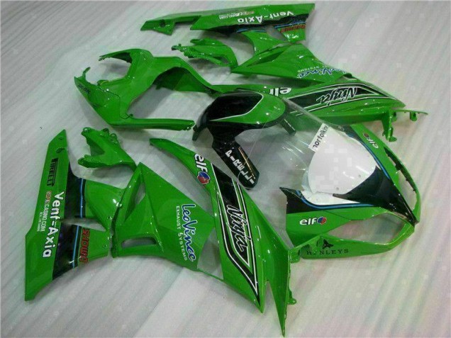 Green Black LeoVince 2009-2012 Kawasaki ZX6R Motorcycle Fairings Green Black LeoVince 2009-2012 Kawasaki ZX6R Motorcycle Fairings