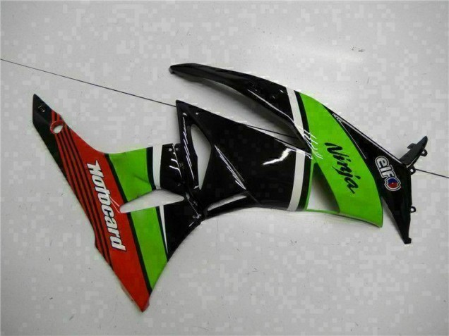 Green Black Red 2009-2012 Kawasaki ZX6R Motorcycle Fairings Green Black Red 2009-2012 Kawasaki ZX6R Motorcycle Fairings