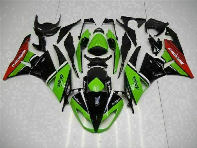 Green Black Red 2009-2012 Kawasaki ZX6R Motorcycle Fairings Green Black Red 2009-2012 Kawasaki ZX6R Motorcycle Fairings