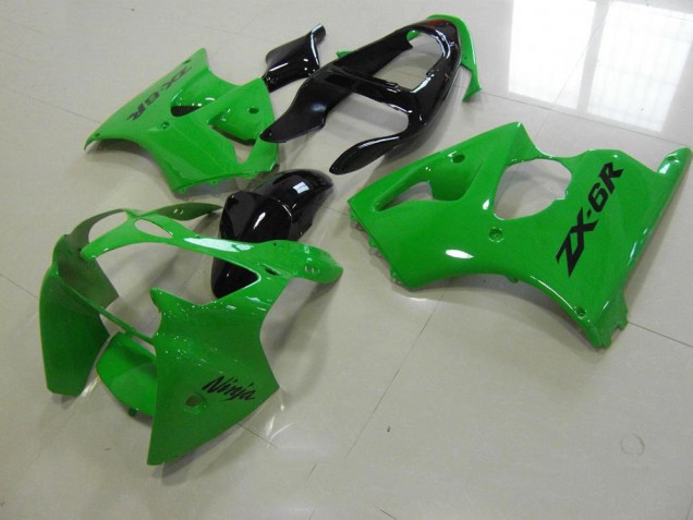Green Black Tail 2000-2002 Kawasaki ZX6R Motorcycle Fairings Green Black Tail 2000-2002 Kawasaki ZX6R Motorcycle Fairings