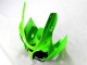 Green Black White 2000-2002 Kawasaki ZX6R Motorcycle Fairings Green Black White 2000-2002 Kawasaki ZX6R Motorcycle Fairings