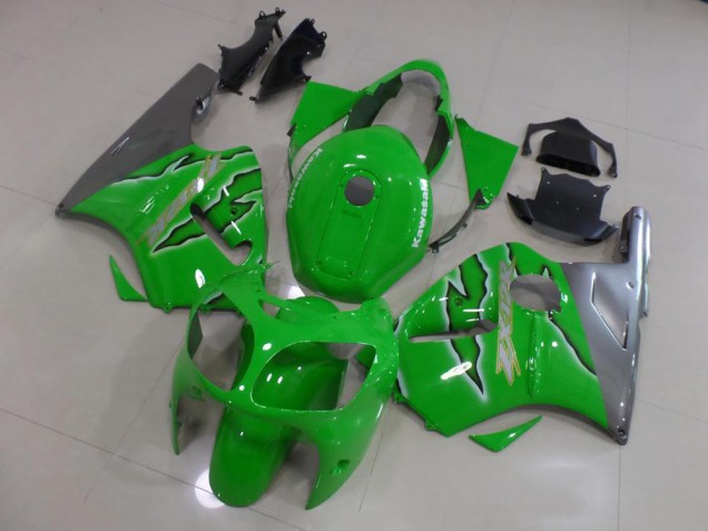 Green Flame 2000-2001 Kawasaki ZX12R Motorcycle Fairings Green Flame 2000-2001 Kawasaki ZX12R Motorcycle Fairings