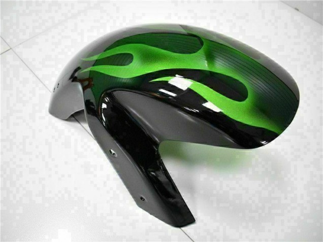 Green Flame 2006-2008 Kawasaki EX650 Motorcycle Fairings Green Flame 2006-2008 Kawasaki EX650 Motorcycle Fairings