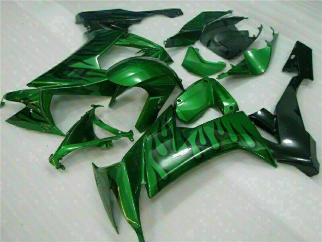 Green Flame 2008-2010 Kawasaki ZX10R Motorcycle Fairings Green Flame 2008-2010 Kawasaki ZX10R Motorcycle Fairings