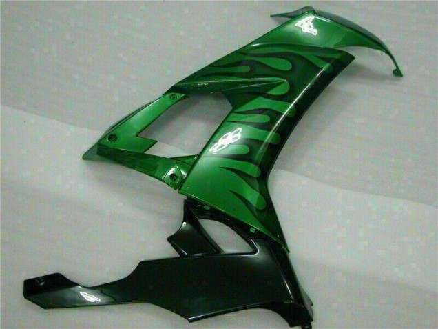 Green Flame 2008-2010 Kawasaki ZX10R Motorcycle Fairings Green Flame 2008-2010 Kawasaki ZX10R Motorcycle Fairings
