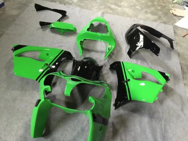 Green Glossy Black 2002-2003 Kawasaki ZX9R Motorcycle Fairings Green Glossy Black 2002-2003 Kawasaki ZX9R Motorcycle Fairings