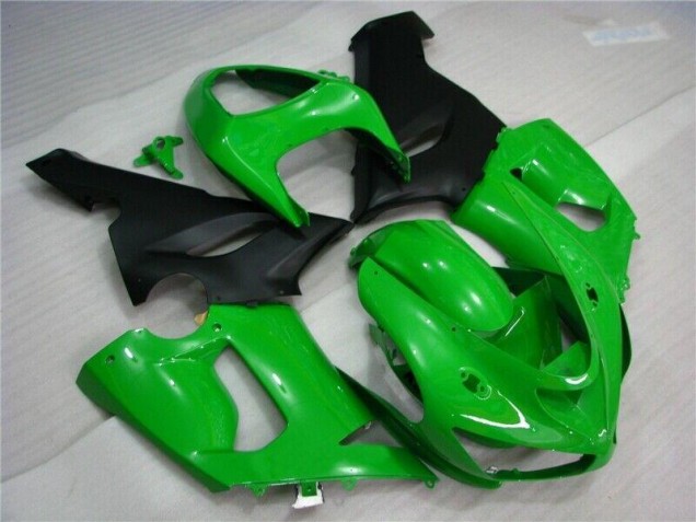 Green Matte Black 2005-2006 Kawasaki ZX6R Motorcycle Fairings Green Matte Black 2005-2006 Kawasaki ZX6R Motorcycle Fairings