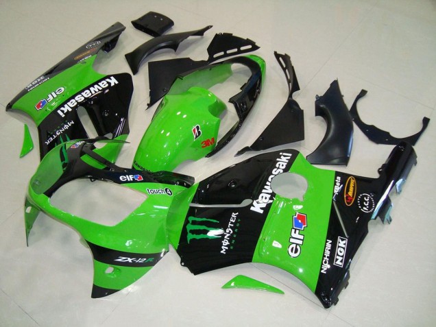 Green Monster 2000-2001 Kawasaki ZX12R Motorcycle Fairings Green Monster 2000-2001 Kawasaki ZX12R Motorcycle Fairings