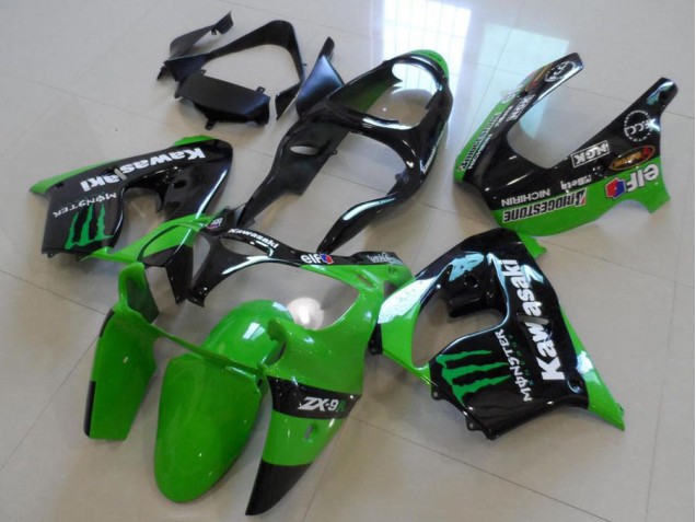 Green Monster 2000-2001 Kawasaki ZX9R Motorcycle Fairings Green Monster 2000-2001 Kawasaki ZX9R Motorcycle Fairings