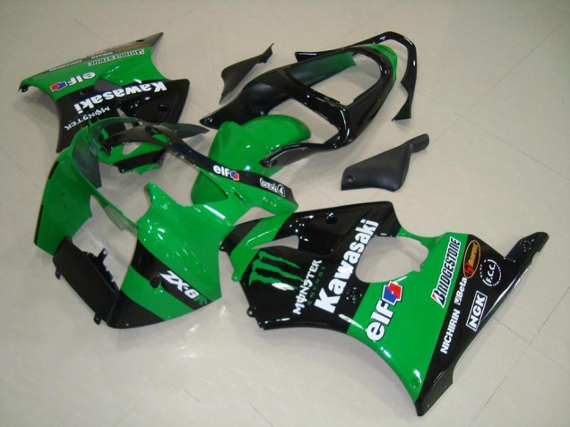 Green Monster 2000-2002 Kawasaki ZX6R Motorcycle Fairings Green Monster 2000-2002 Kawasaki ZX6R Motorcycle Fairings